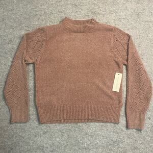 sweater Womens XL sweater knit Barbie pink Girly preppy cottagecore Sparkle‎ NWT